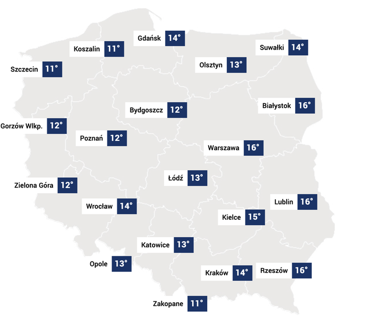 Pogoda w Polsce na ostatni dzień października 